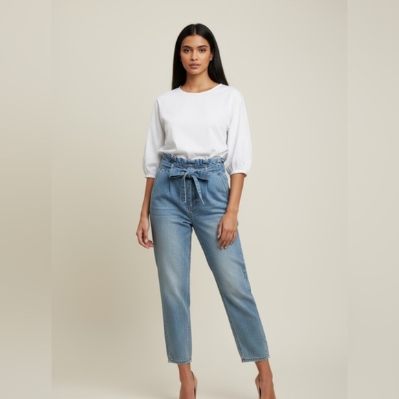 Cello Denim - Cello Paperbag Waist Jeans Size 3 | High Rise Belted Mom Jeans